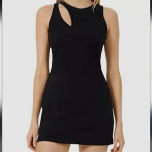 French Connection Rasha Ribbed Cutout Mini Dress, XS, EUC